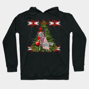 Gnomes Decorating Christmas Tree, Cute Santa Gnomes Scandinavia Nordic Christmas Hoodie